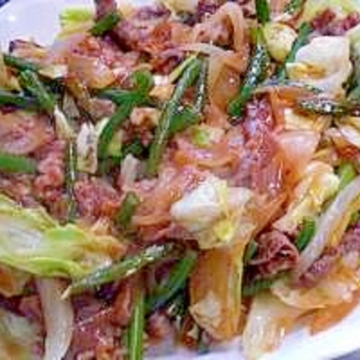 牛味付け肉で簡単！｢牛肉と野菜の炒めもの」　　♪♪